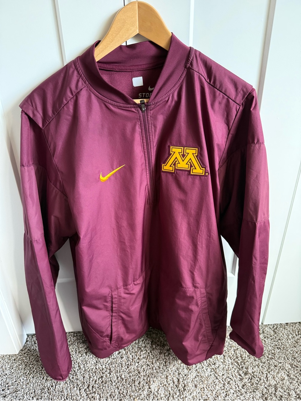 Nike Maroon Minnesota Golden Gophers Full-Zip Jacket with Yellow Logo